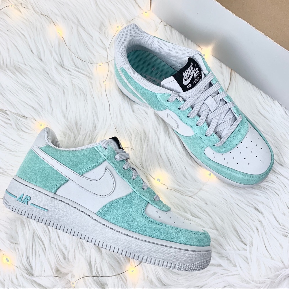 New Nike Air Force 1 Tiffany Teal and Grey - Picture 2 of 9